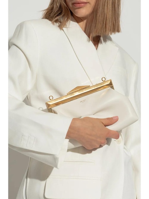 Jimmy Choo Diamond Frame Clutch bag - White - zdjęcie produktu nr 2