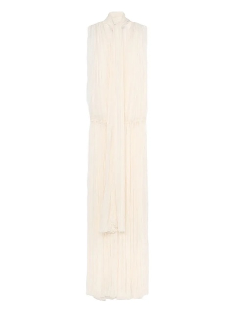 Blumarine pleated sleeveless maxi dress - Neutrals - zdjęcie produktu nr 1