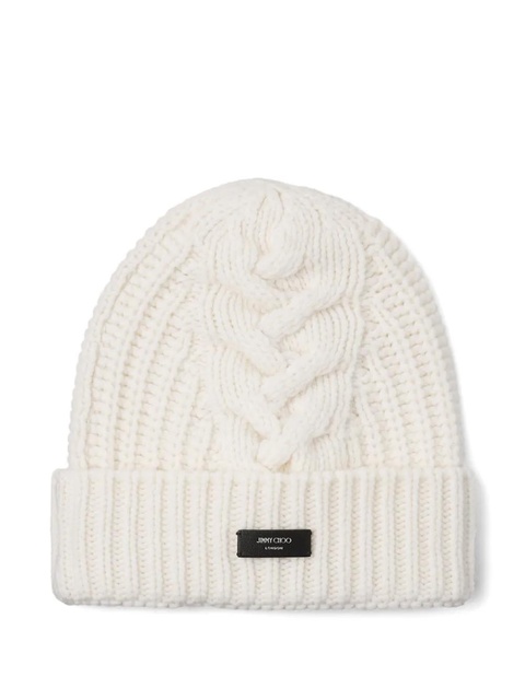 Jimmy Choo Yuki beanie - White - zdjęcie produktu nr 1