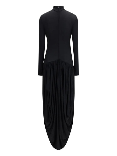 Magda Butrym high-neck draped dress - Black - zdjęcie produktu nr 1