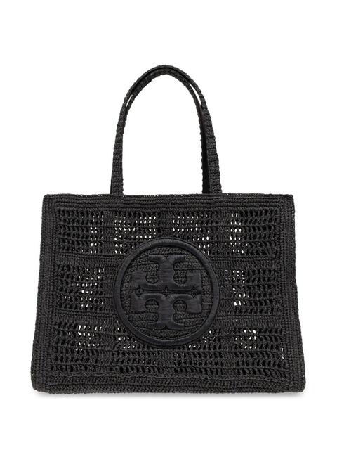 Tory Burch large Ella crochet tote bag - Black - zdjęcie produktu nr 1