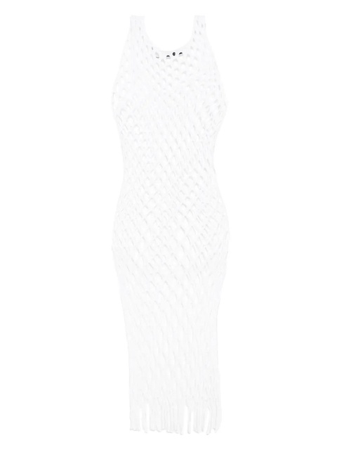 Christopher Esber knitted mesh tank dress - White - zdjęcie produktu nr 1