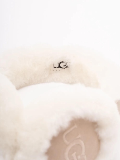 UGG sheepskin logo-embroidered earmuffs - Neutrals - zdjęcie produktu nr 2