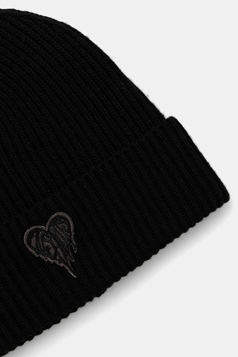 AllSaints czapka z dodatkiem wełny kolor czarny 29ASWC531285 - zdjęcie produktu nr 2