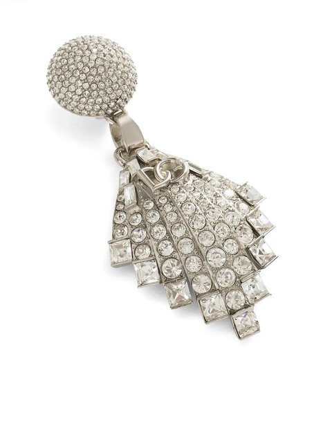 Dolce & Gabbana crystal-embellished earrings - Silver - zdjęcie produktu nr 2