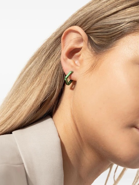 EÉRA 18K white gold Candy single earrings - Green - zdjęcie produktu nr 2