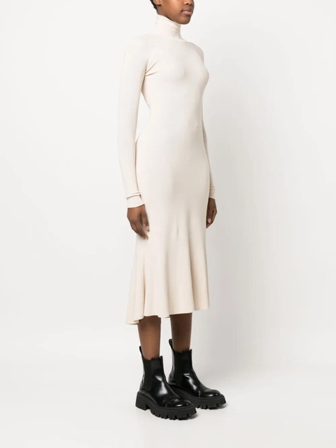 Balenciaga high-neck knitted midi dress - Neutrals - zdjęcie produktu nr 2