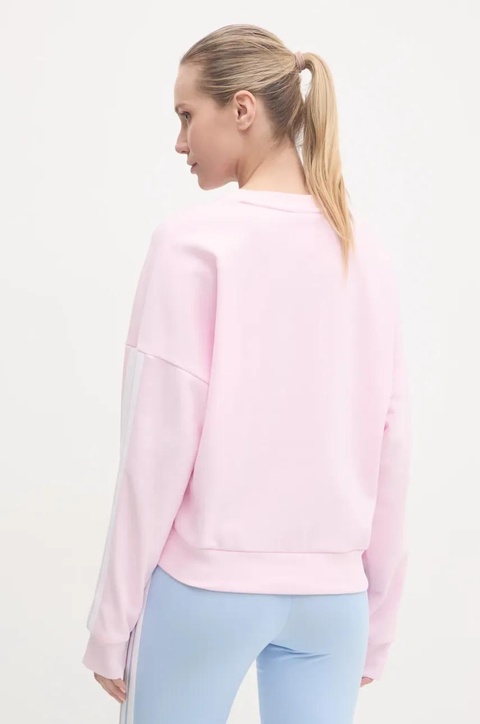 adidas bluza Essentials damska kolor różowy z aplikacją JD5294 - zdjęcie produktu nr 2