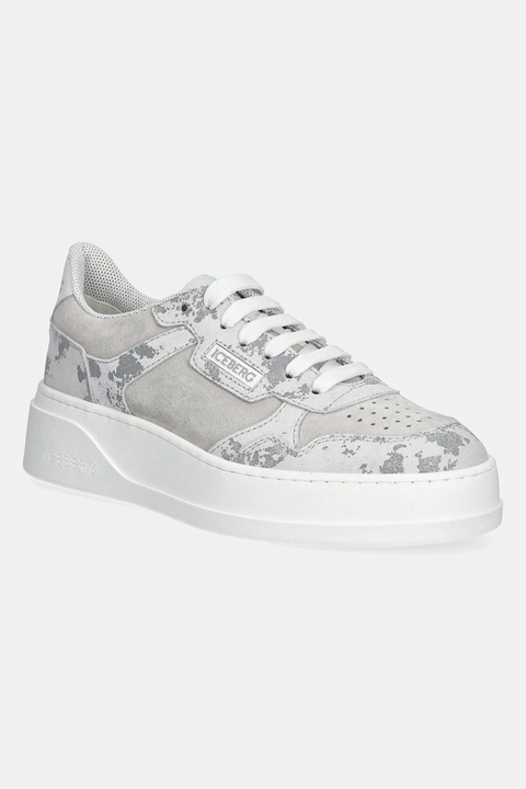 Iceberg sneakersy zamszowe Clock V2 damskie kolor szary ID21130E - zdjęcie produktu nr 1