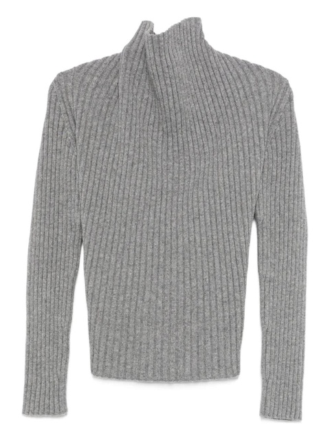 Victoria Beckham ribbed roll-neck sweater - Grey - zdjęcie produktu nr 1
