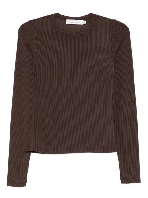 Aya Muse crew-neck sweater - Brown - zdjęcie produktu nr 1