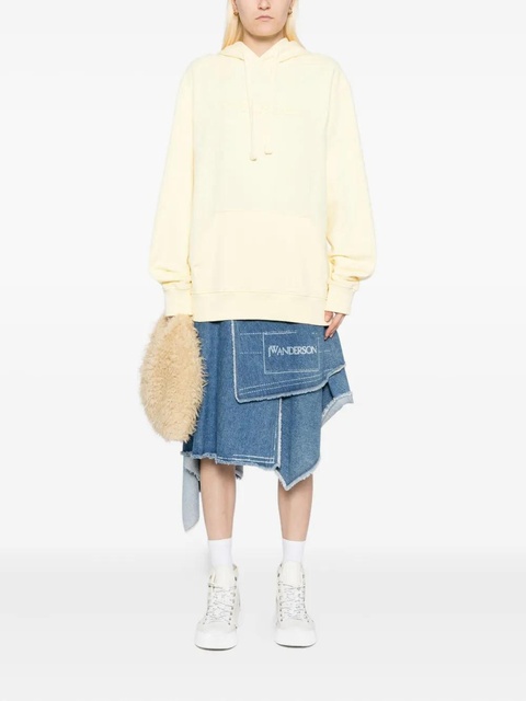 JW Anderson logo-embroidered hoodie - Yellow - zdjęcie produktu nr 2