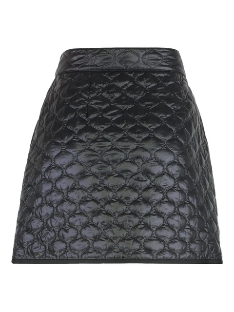 Moncler logo-patch padded mini skirt - Black - zdjęcie produktu nr 2
