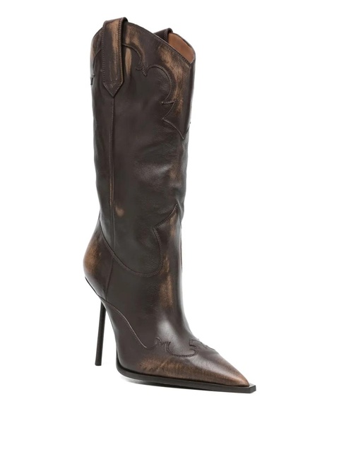 Paris Texas pointed-toe stiletto-heel boots - Brown - zdjęcie produktu nr 1