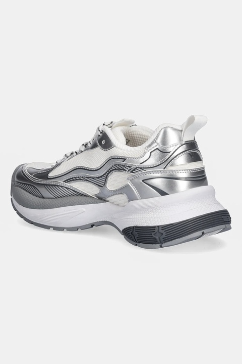 Emporio Armani sneakersy damskie kolor srebrny X3X238 XR388 00520 - zdjęcie produktu nr 2