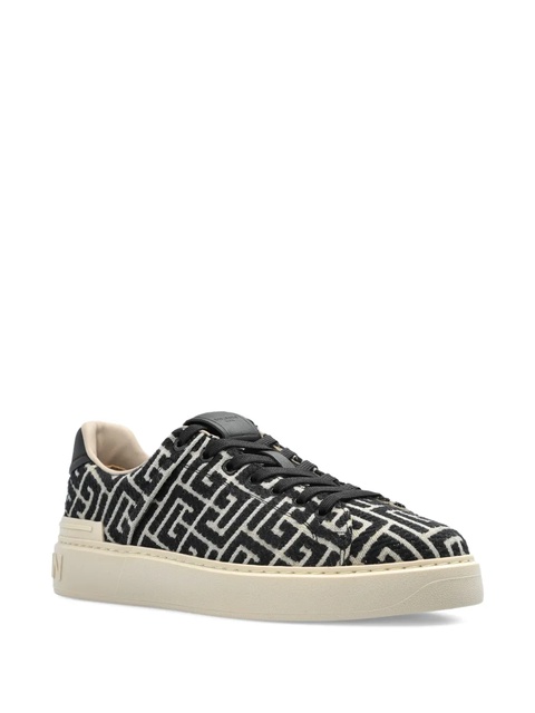 Balmain B-Court monogram sneakers - Black - zdjęcie produktu nr 2