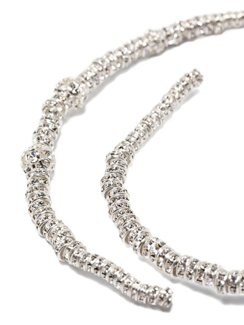 Magda Butrym crystal-embellished coil necklace - Silver - zdjęcie produktu nr 2