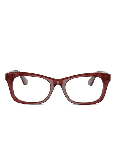 Burberry Eyewear rectangular-frame glasses - Red - zdjęcie produktu nr 1