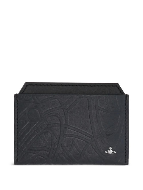 Vivienne Westwood embossed-design cardholder - Black - zdjęcie produktu nr 1