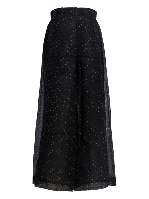 ZIMMERMANN polka-dot belted trousers - Black - zdjęcie produktu nr 2