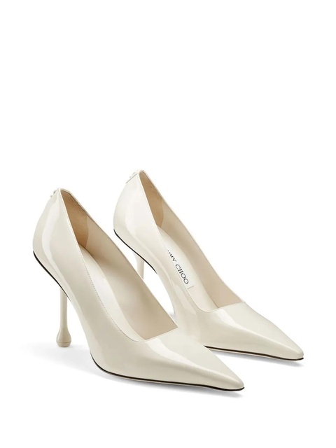 Jimmy Choo Ixia 95mm patent leather pumps - White - zdjęcie produktu nr 1