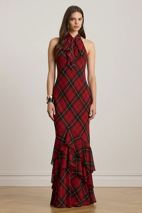 Lauren Ralph Lauren sukienka kolor czarny maxi rozkloszowana 253979955 - zdjęcie produktu nr 1