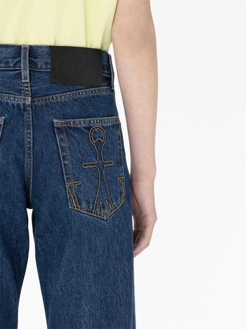 JW Anderson high-rise straight-leg jeans - Blue - zdjęcie produktu nr 2