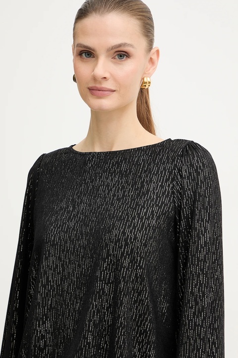 Morgan bluzka damska kolor czarny wzorzysta TIKA - zdjęcie produktu nr 1