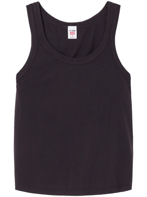 RE/DONE Boy cotton tank top - Black - zdjęcie produktu nr 1