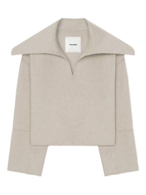 Nanushka Maxe pilgrim-collar sweater - Neutrals - zdjęcie produktu nr 1