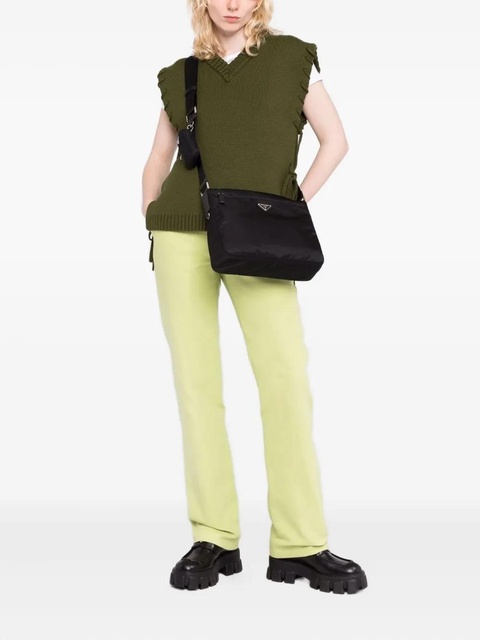 Prada Re-Nylon logo-plaque crossbody bag - Black - zdjęcie produktu nr 2