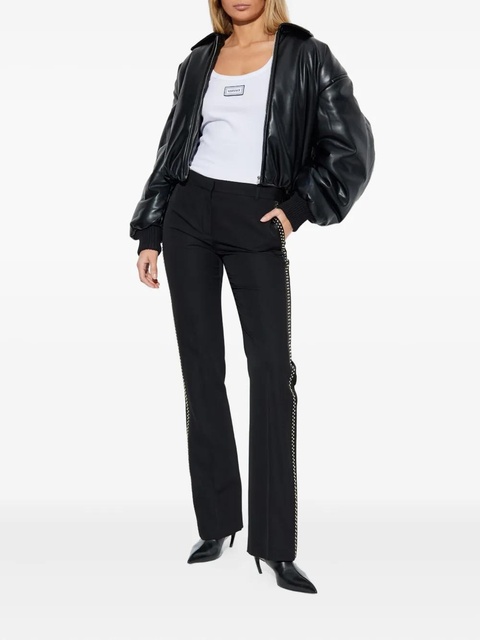 Versace studded wool trousers - Black - zdjęcie produktu nr 1