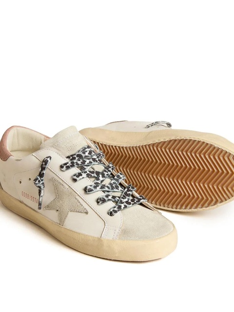 Golden Goose Super Star panelled leather sneakers - White - zdjęcie produktu nr 2