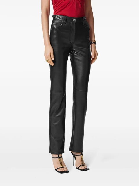 Versace plongé leather trousers - Black - zdjęcie produktu nr 2