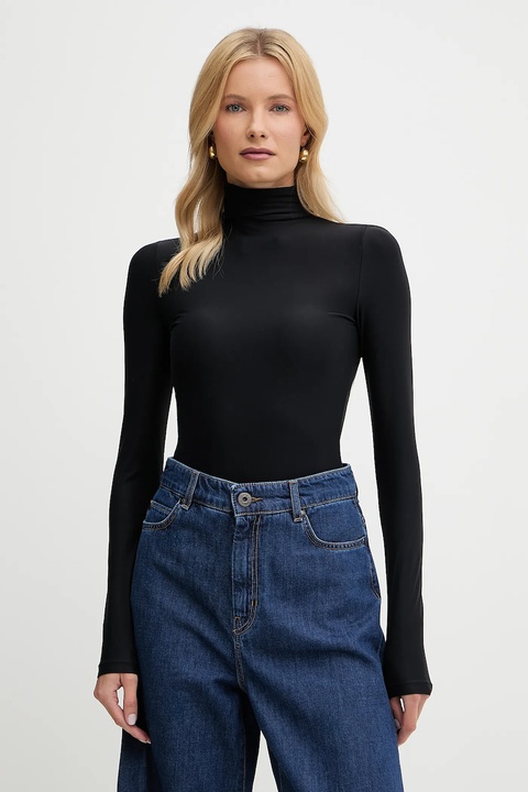 Guess body EVELINE kolor czarny z golfem O5GM10 KCDE0 - zdjęcie produktu nr 1