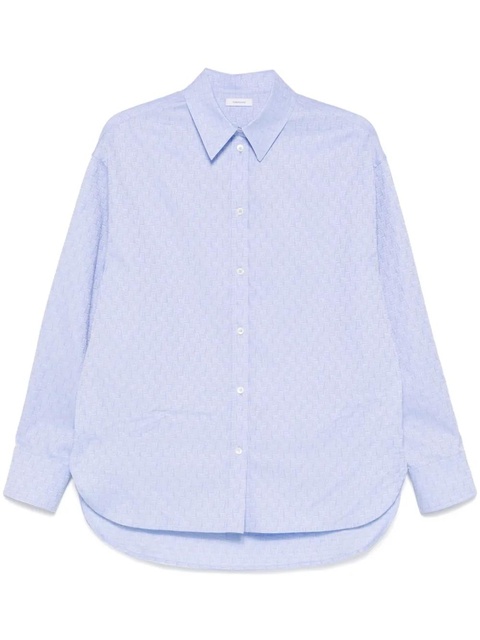 Ferragamo monogram shirt - Blue - zdjęcie produktu nr 1