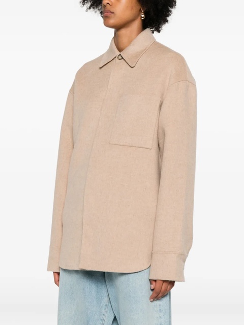 JW Anderson buttoned patch-pocket jacket - Neutrals - zdjęcie produktu nr 2