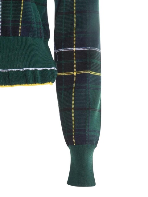 Alexander McQueen plaid sweater - Green - zdjęcie produktu nr 2