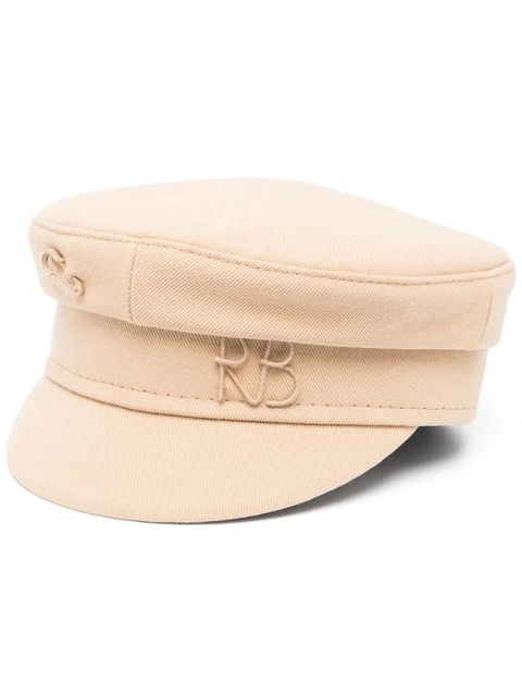 Ruslan Baginskiy logo-appliqué baker boy hat - Neutrals - zdjęcie produktu nr 1