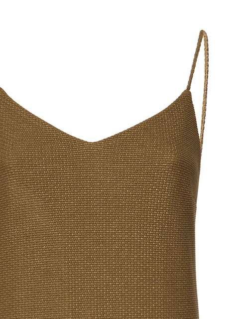Max Mara Melfi V-neck slip maxi dress - Brown - zdjęcie produktu nr 1