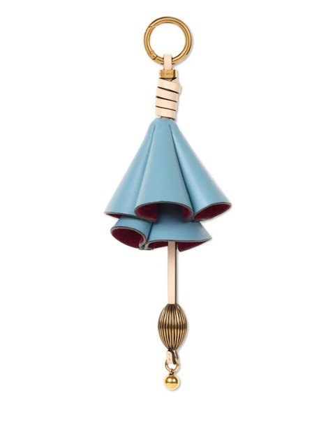 ETRO flower leather keyring - Blue - zdjęcie produktu nr 1