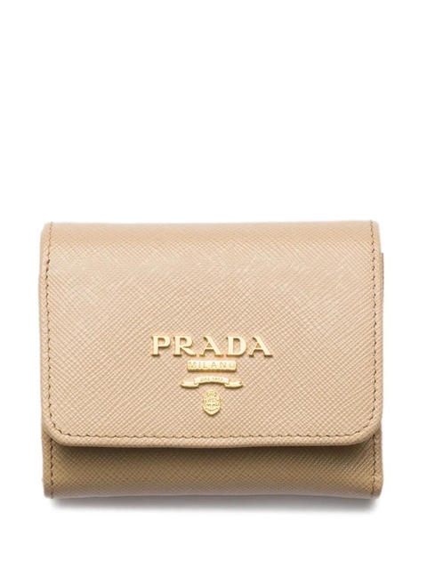Prada small Saffiano leather wallet - Neutrals - zdjęcie produktu nr 1