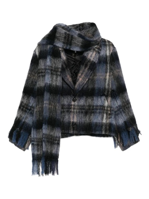 LOEWE plaid blazer - Blue - zdjęcie produktu nr 1