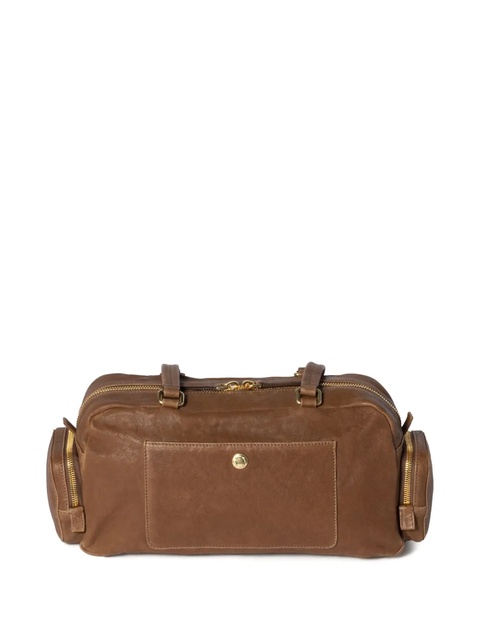 Miu Miu leather tote bag - Brown - zdjęcie produktu nr 2