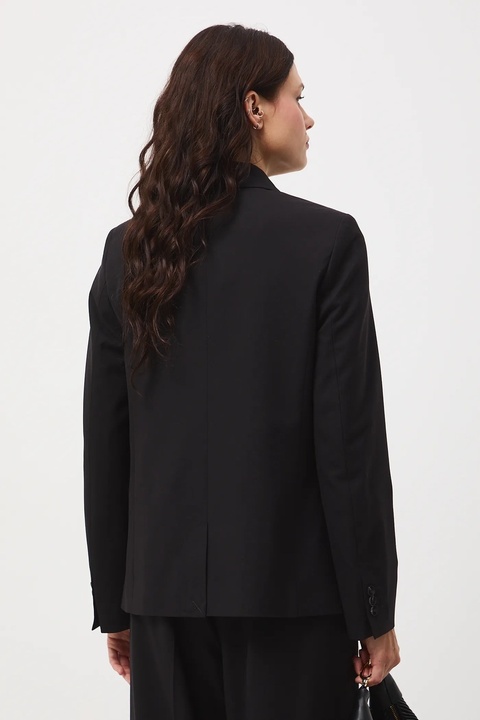 Medicine marynarka dwurzędowa damska kolor czarny dwurzędowa gładka - zdjęcie produktu nr 1