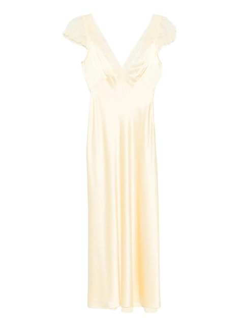 DÔEN Corelia v-neck midi dress - Yellow - zdjęcie produktu nr 1