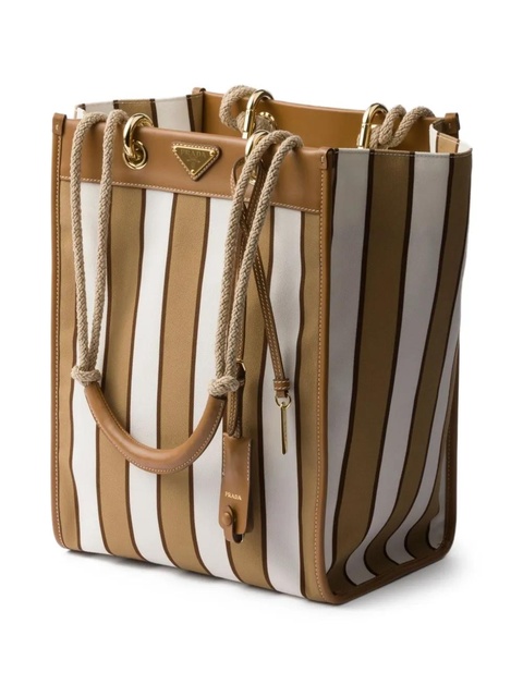 Prada large printed tote bag - Neutrals - zdjęcie produktu nr 2