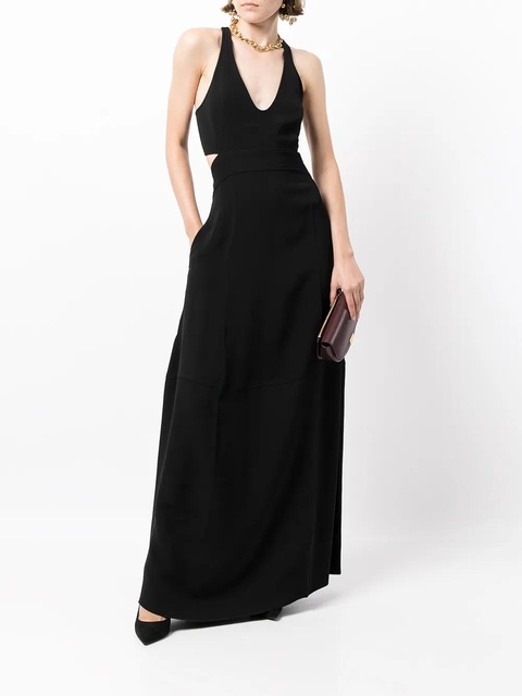 Victoria Beckham halterneck maxi dress - Black - zdjęcie produktu nr 2