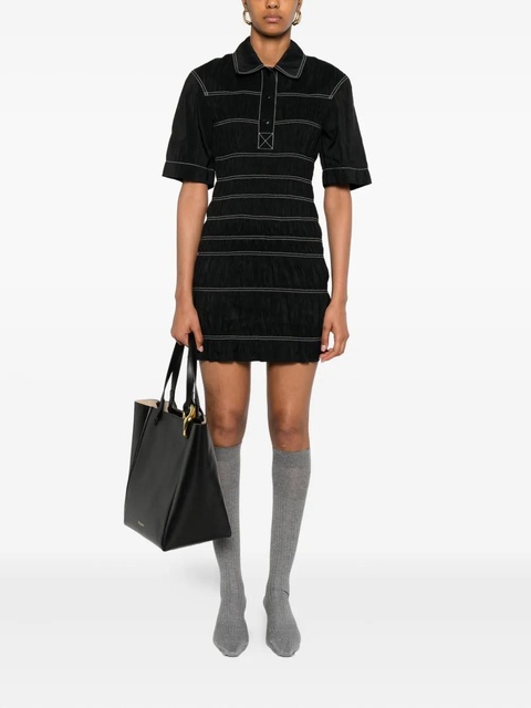 Nanushka smocked-detail dress - Black - zdjęcie produktu nr 2