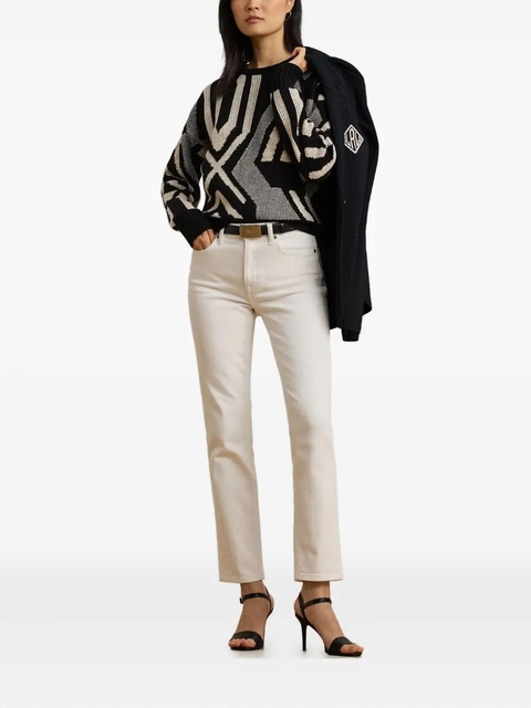 Lauren Ralph Lauren geometric-pattern sweater - Black - zdjęcie produktu nr 2